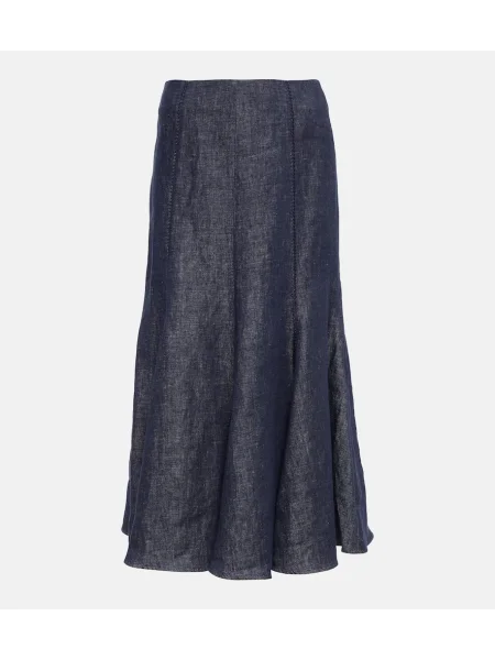 Fusta maxi Gabriela Hearst de in albastru