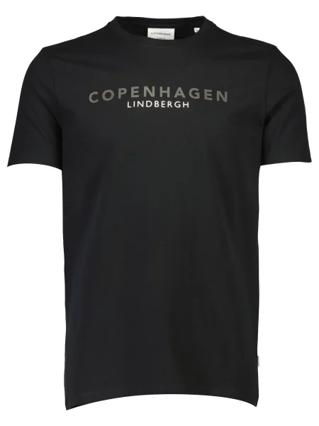 Lindbergh tricou din barbati cu imprimeu negru