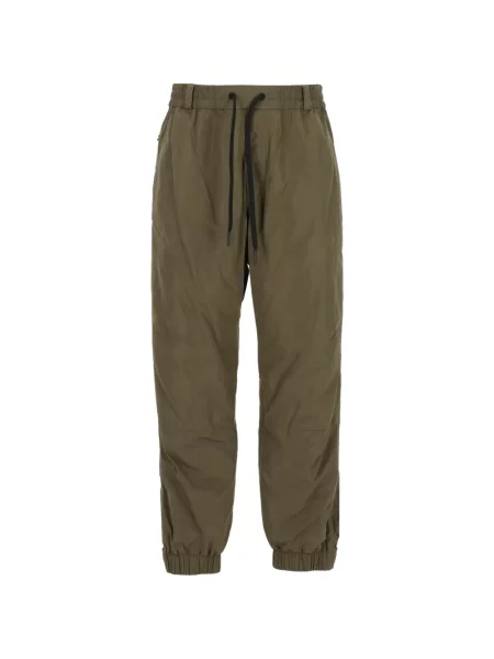 Pantaloni Moncler Grenoble alergare cu autograf verde