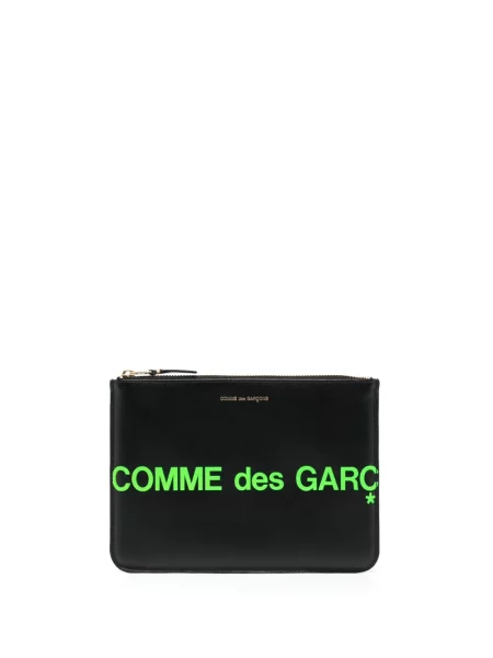 Portofel Comme Des Garçons Wallet din piele cu imagine negru