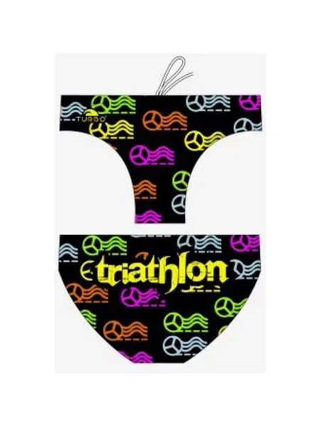 Kąpielówki Turbo Triathlon Wheels S czarne