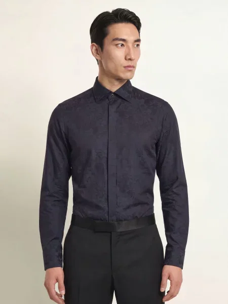 Stenströms Smokingová Košile Slimline Fit černá