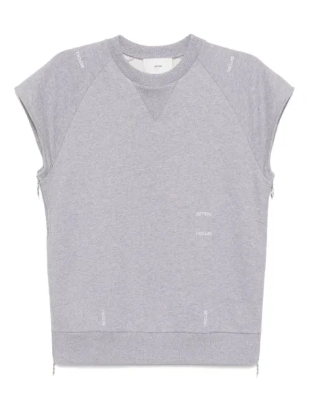 Vestă Setchu cu broderie gri