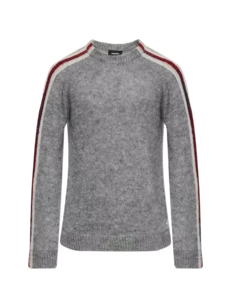 Pulover Dsquared2 cu dungi gri