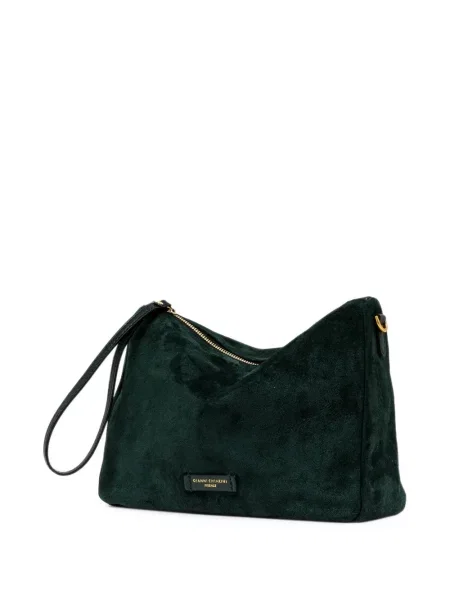 Top Gianni Chiarini din piele de căprioară verde