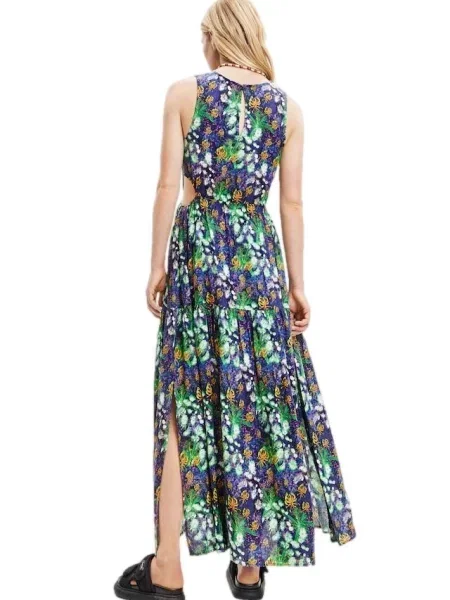 Sukienka bez rękawów Desigual niebieska