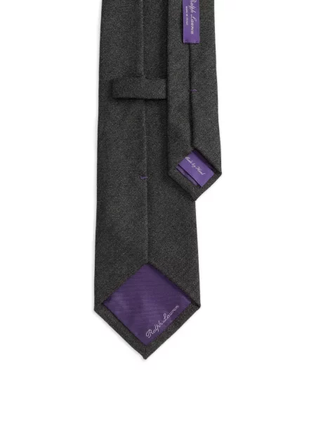 Cravată Ralph Lauren Purple Label din cașmir gri