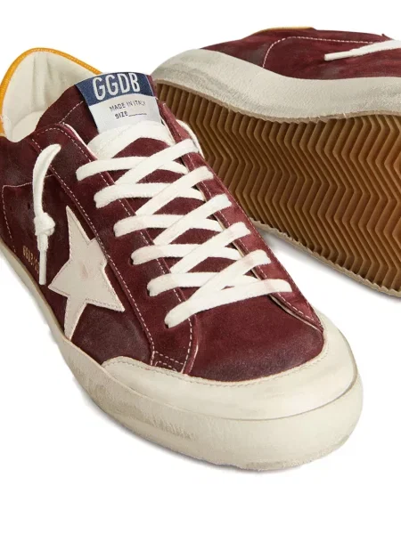Sneakerși Golden Goose din piele roșu