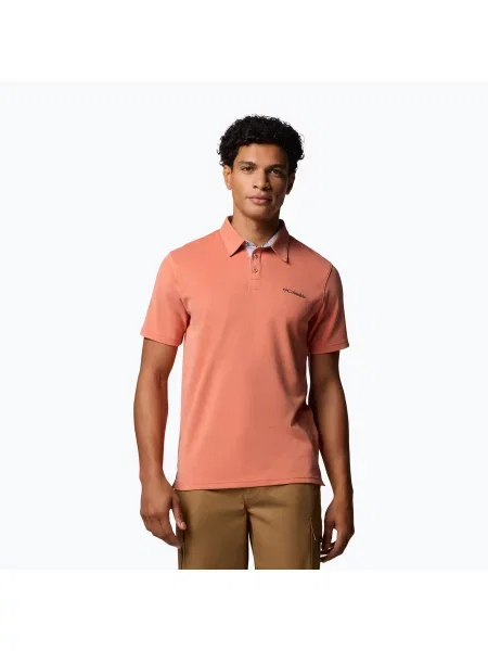 Tričko Columbia Nelson Point Polo tuscan oranžové