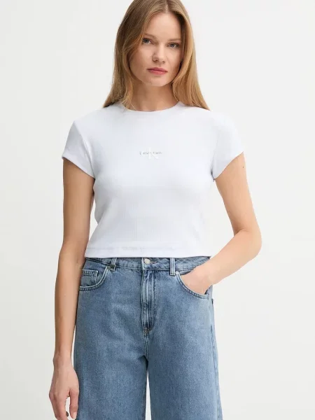 Calvin Klein Jeans tričko fialové
