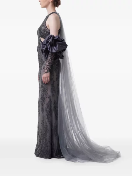 Rochie Gattinolli By Marwan cu volane gri
