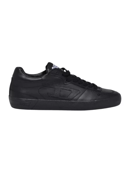 Sneakersy Diesel skórzane czarne