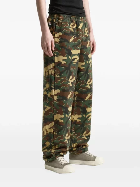 Τρέξιμο παντελόνι A Bathing Ape® με σχέδιο παραλλαγής πράσινο