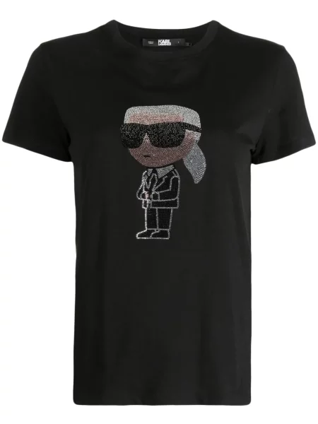 Тениска Karl Lagerfeld черно