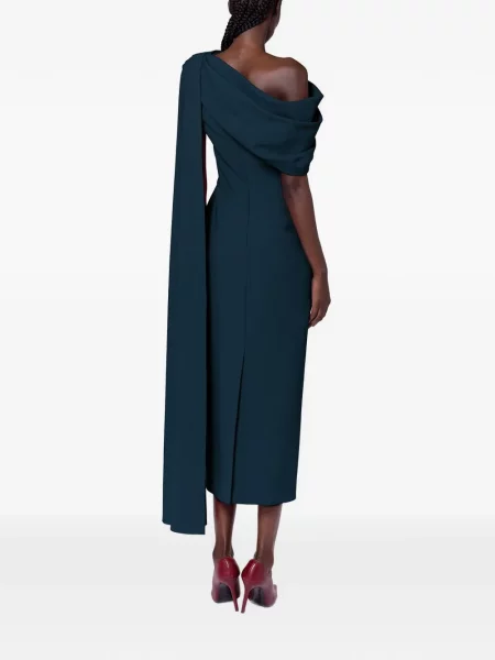 Rochie midi Roksanda drapată albastru