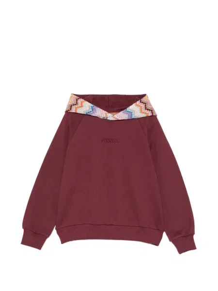 Bluza z kapturem dziecięca Missoni czerwona