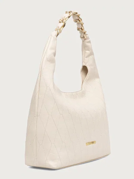 Valentino Bags kabelka hobo dámska z imitácie kože CRYSTELLE béžová
