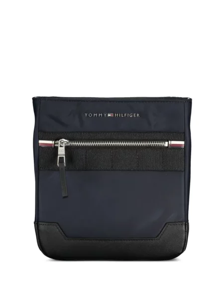 Crossbody táska Tommy Hilfiger autogrammal kék