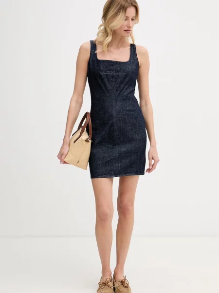 Calvin Klein Jeans Oprijeta obleka CLASSIC marine modra