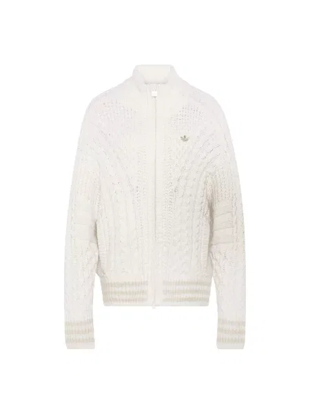 ADIDAS ORIGINALS Geacă tricotată Firebird crem alb