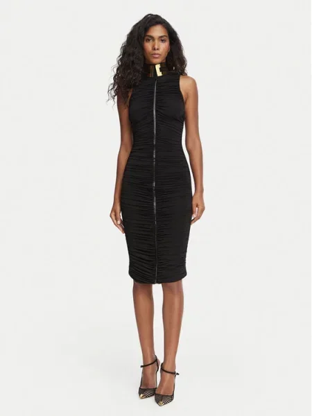 Elisabetta Franchi Sukienka koktajlowa Fitted Fit czarny