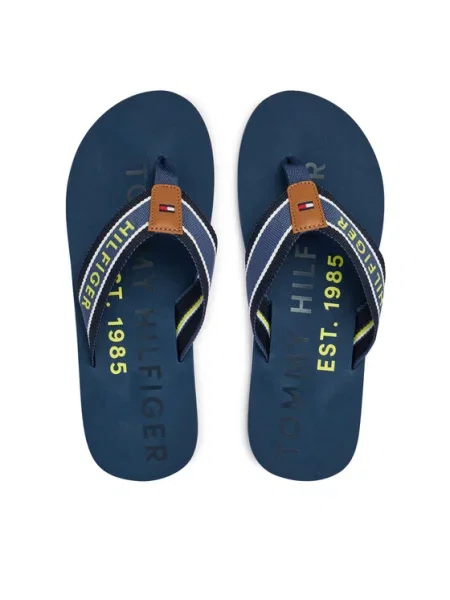 Žabky Tommy Hilfiger Sporty Hilfiger Beach Sandal modrá