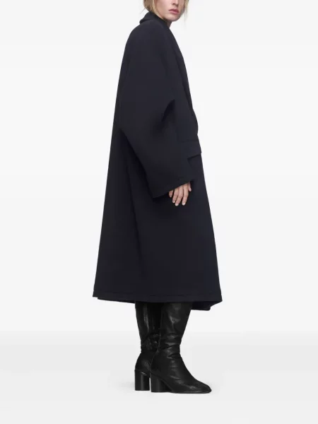 Jednořadý kabát Maison Margiela modrý