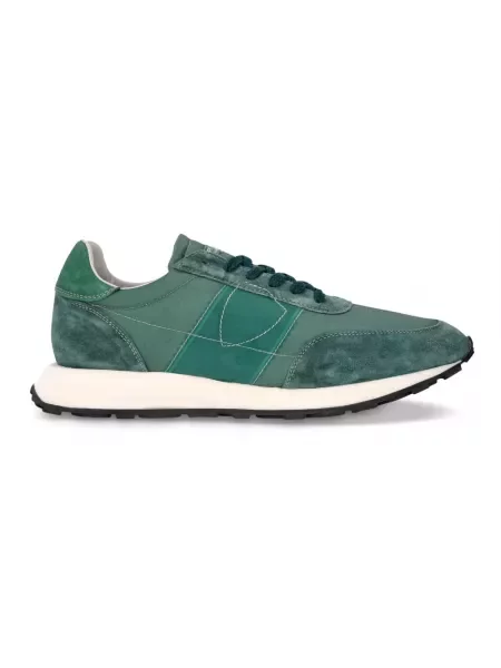 Buty do biegania Philippe Model zamszowe do biegania zielone