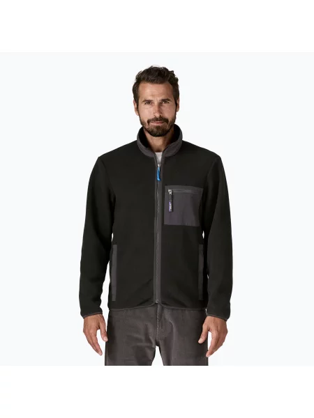 Patagonia férfi pulóver Synch egyszínű Synch fekete