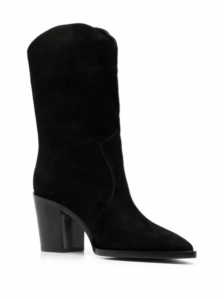 Botine Gianvito Rossi cowboy negru