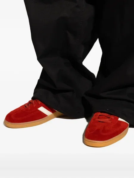 Велурени маратонки Adidas Spezial на райета червено