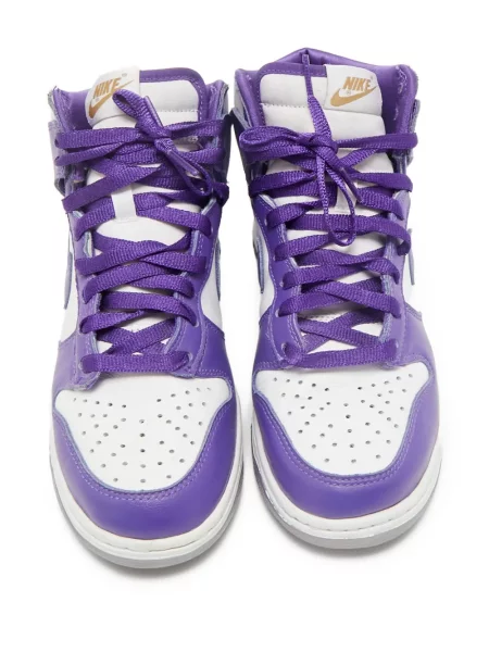 Sneakerși Nike Dunk din piele de căprioară violet