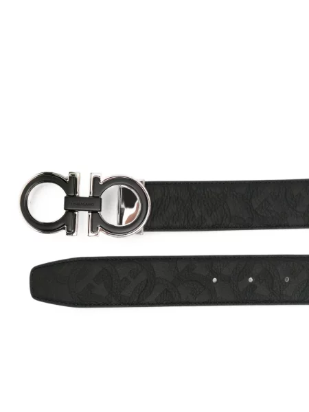 Cu centură curea Ferragamo negru