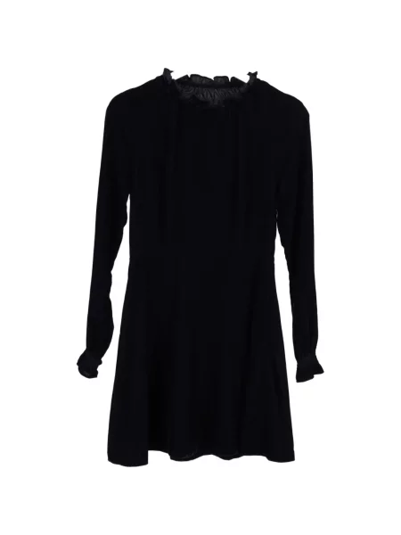 Aksamitna mała sukienka mini Maje garniturowa niebieska