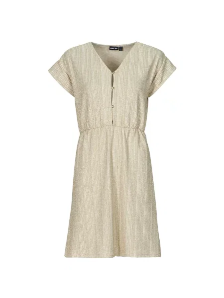 Mini obleka Pieces bež