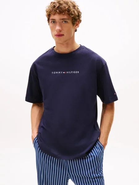 Tommy Hilfiger koszula do noszenia na co dzień Mężczyźni jednolity M niebieski