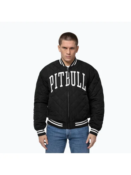 Geacă bărbați Pitbull Jupiter Padded Baseball black negru