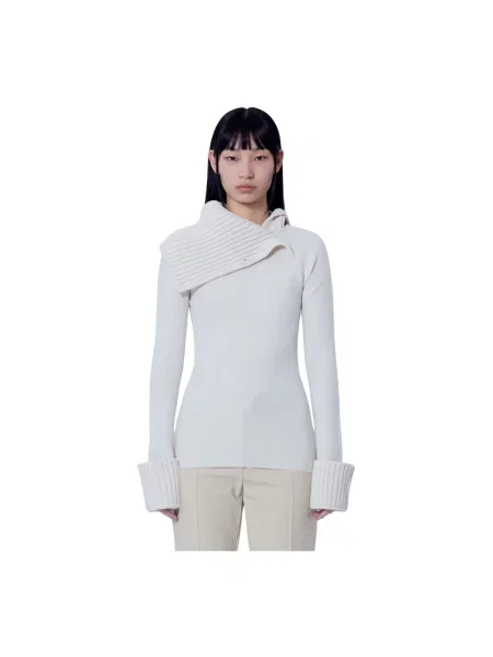 Dzianinowy sweter Sportmax biały