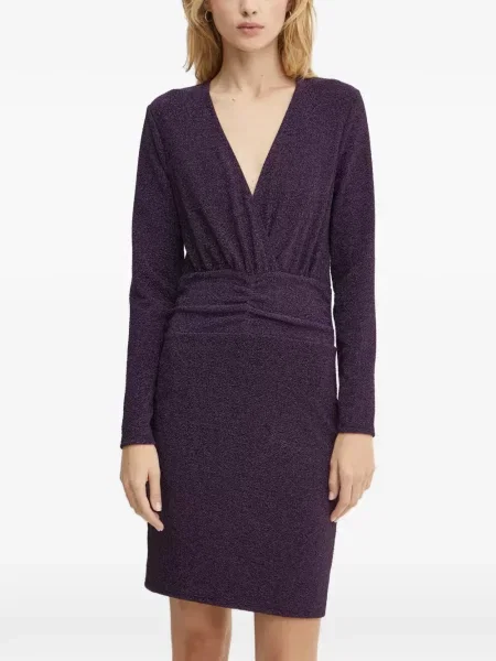 Rochie mini Morgan cu decolteu în V violet