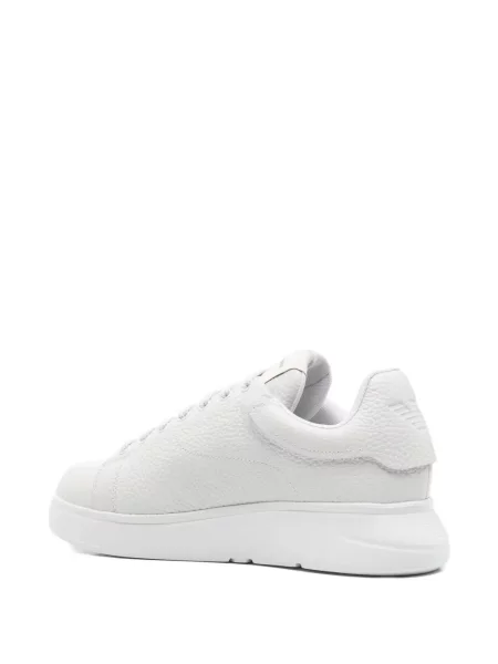 Δερμάτινα sneakers Emporio Armani λευκό