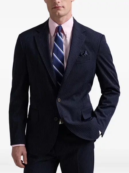 Căciulă Polo Ralph Lauren de catifea cord cu dungi de costum alb