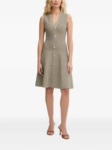 Rochie midi Guess fără mâneci tricotate verde