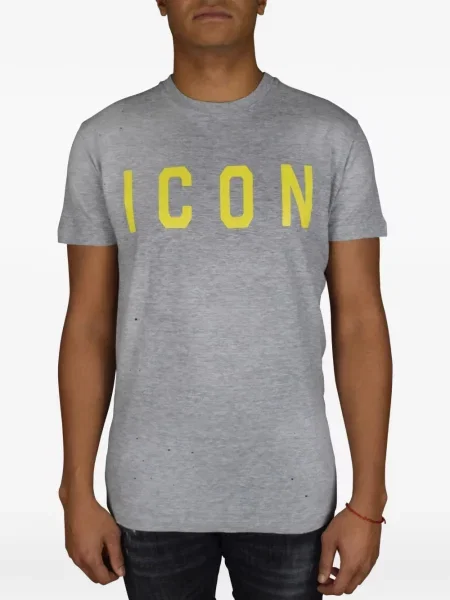 Tricou Dsquared2 cu imagine gri