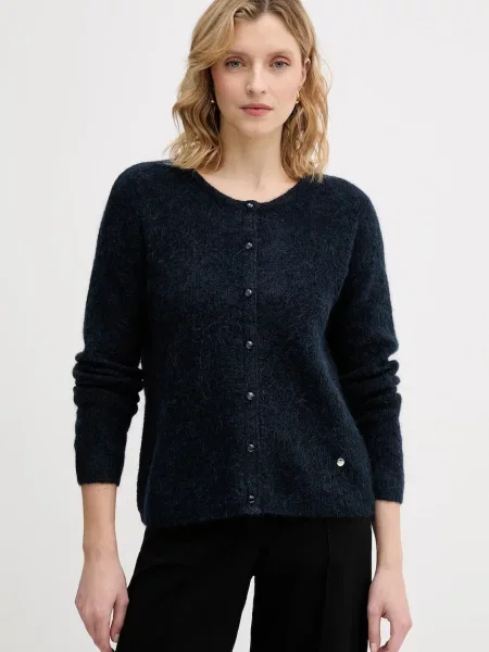 Mos Mosh cardigan cu alpaca Almine bleumarin light