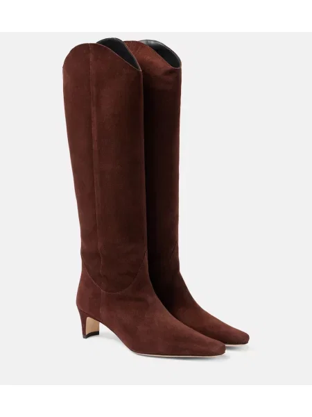 Велурени каубой ботуши Staud кафяво