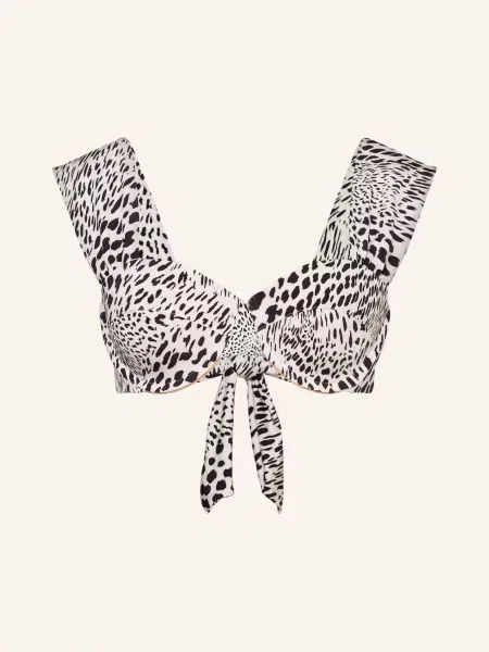 Evarae Góra Od Bikini Z Fiszbinami Audrey schwarz biały