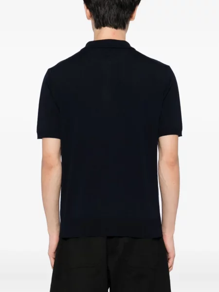 Polo Canali de lână albastru