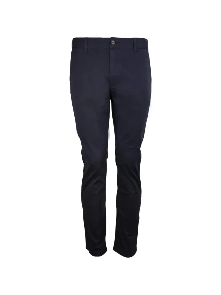 Pantaloni chino Boss cu imagine din țesătură twill albastru