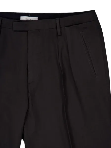 Pantaloni Boglioli de lână plisate gri