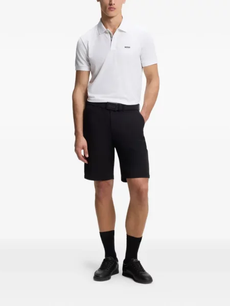 Polo Boss με σχέδιο λευκό